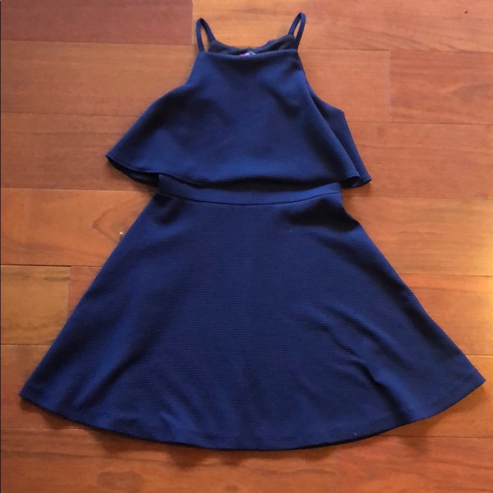navy Bloomingdale’s dress